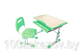 Детский столик с регулировкой высоты Растишка FunDesk Vivo green, Детская парта