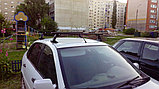Багажник эконом класса Атлант для Лада Гранта/Калина (прямоугольная дуга, сталь), фото 2
