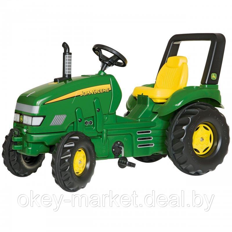 Детский педальный трактор c ковшом и прицепом John Deere Rolly Toys 049523 - фото 3 - id-p103118886