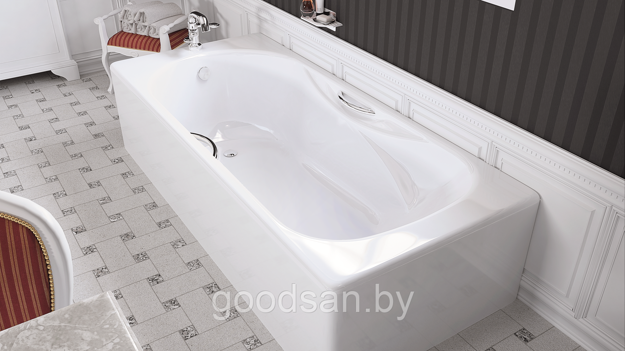 Ванна чугунная BLB ASIA 170X75 с ножками и ручками Португалия
