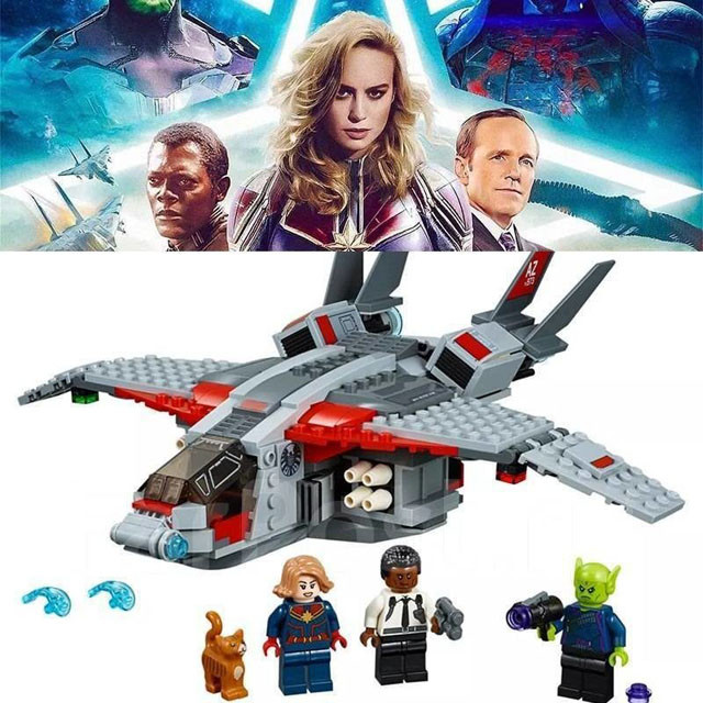 Качественный аналог Lego Marvel Captain Marvel 76127.