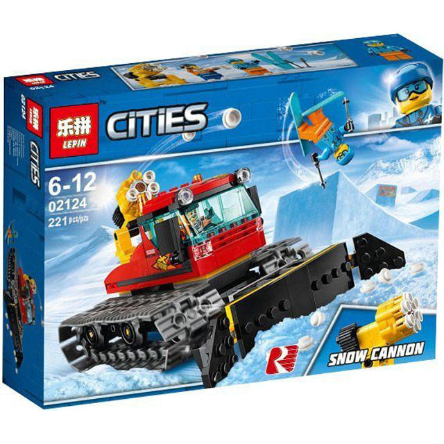 Конструктор Lepin 02124 Cities Снегоуборочная машина (аналог Lego City 60222) 221 деталь - фото 1 - id-p103143129