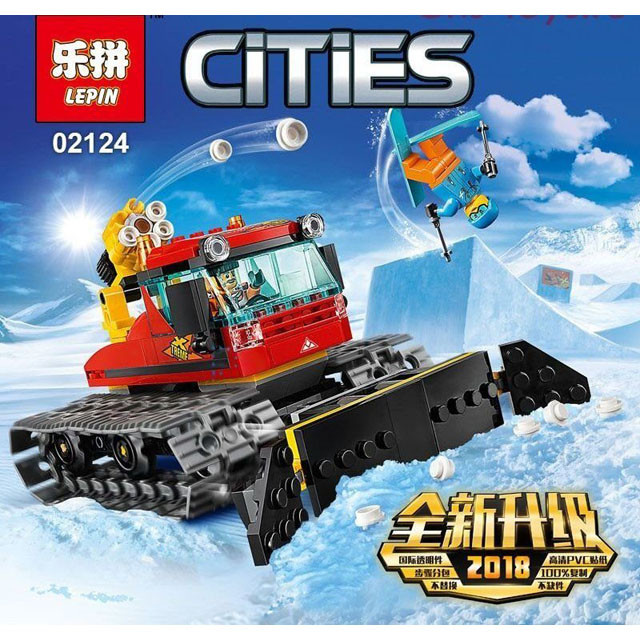 Конструктор Lepin 02124 Cities Снегоуборочная машина (аналог Lego City 60222) 221 деталь - фото 4 - id-p103143129