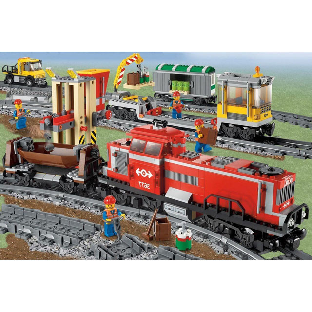 Конструктор на р/у Lepin 02039 Красный Товарный Поезд (аналог Lego City  3677) 898 деталей (ID#103143384), цена: 220 руб., купить на Deal.by