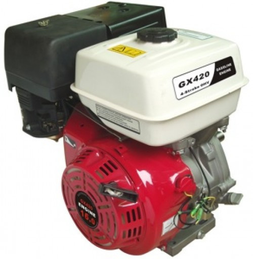 Двигатель GX420se 16 лс вал 25 мм под шлиц с электростартером ( аналог Honda) - фото 1 - id-p103144763