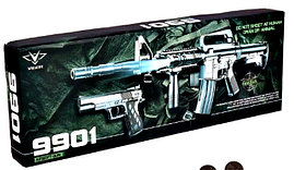 Набор пневматического оружия "Вооружение 9901" винтовка с фонариком и пистолет