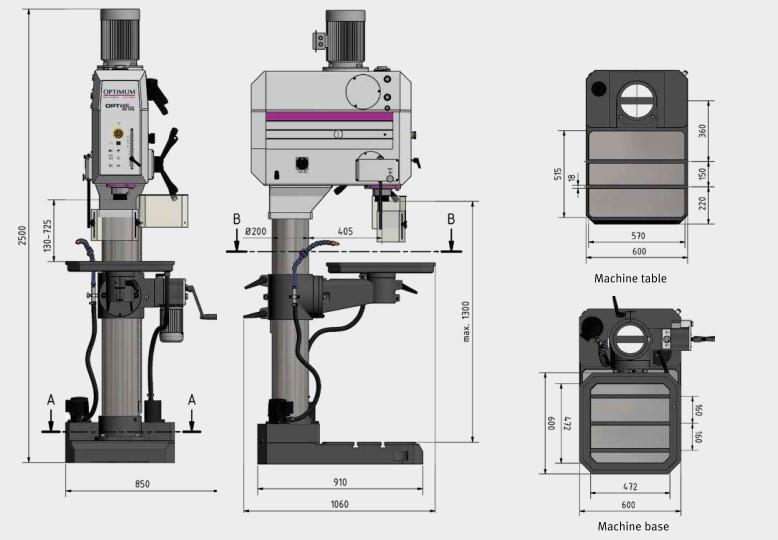 Вертикально сверлильный станок OPTIdrill DH 55G - фото 2 - id-p103176049