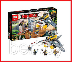 06055 Конструктор Ninjago Movie Lepin "Бомбардировщик Морской дьявол" 364 детали, аналог Lego 70609