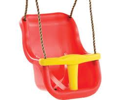 Детские подвесные качели KBT Baby Luxe кр/желт, фото 1