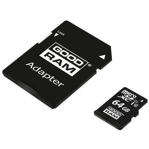 Карта памяти Goodram 64GB microSDHC + адаптер Class 10 - фото 1 - id-p103192134