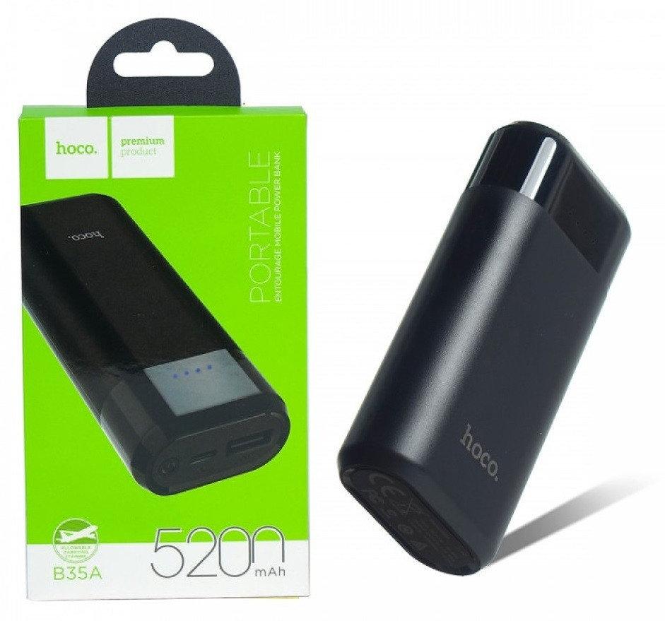 Портативный аккумулятор Hoco B35A ENTOURAGE [081555] 5200mAh Power Bank (черный)