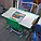 Детская парта + стул, Детский стол регулируемый по высоте Cubby Disa Green, фото 5