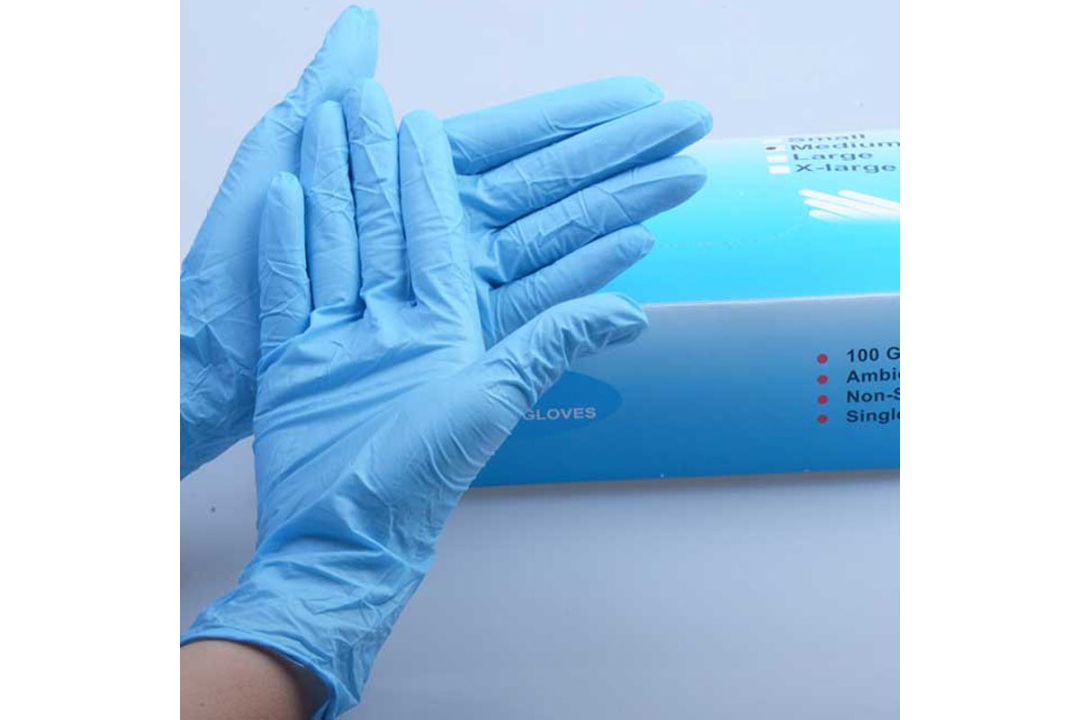 Перчатки нитриловые неопудр. (S,M,L,XL) синие,желтые - фото 1 - id-p103194448