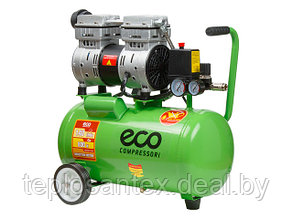 Компрессор ECO AE-25-OF1 (140 л/мин, 8 атм, поршневой, безмасляный, ресивер 24 л, 220 В, 0,8 кВт) в Гомеле