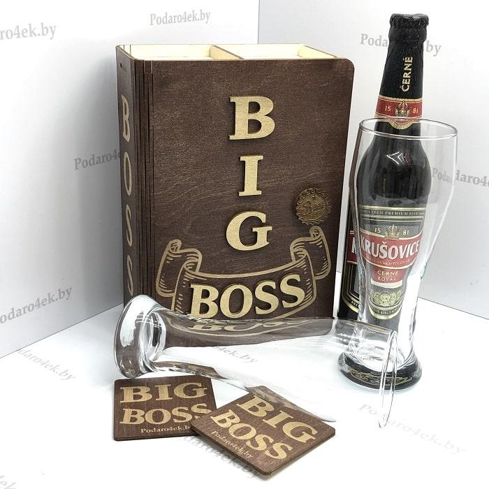 Набор бокалов для пива «BIG BOSS» в подарочной коробке - фото 5 - id-p103256011