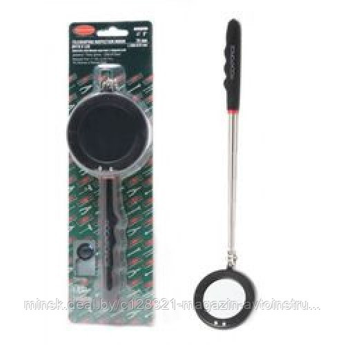Зеркало смотровое телескопическое с подсветкой (2LED,диам.75мм, 280-870мм) Rock FORCE RF-617RL