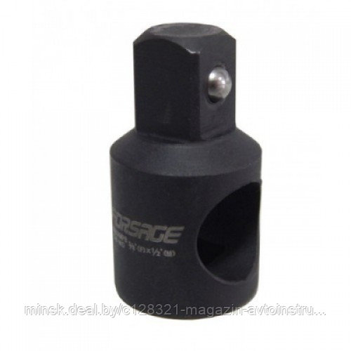 Адаптер ударный 3/8"(F)x1/2"(M) (усиленный, сталь SCM 440) Forsage F-80634MPB