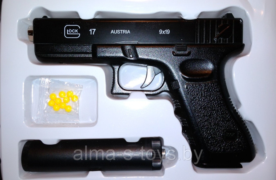 Пневматический пистолет Глок металлический С15А+