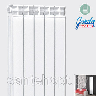 Радиатор алюминиевый Fondital Garda Dual 80 Aleternum 1600 - фото 4 - id-p103269806