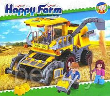 6013 Конструктор JileBao "Счастливая ферма. Комбайн", 343 детали, аналог LEGO