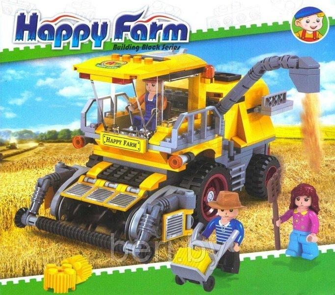 6013 Конструктор JileBao "Счастливая ферма. Комбайн", 343 детали, аналог LEGO - фото 1 - id-p99656256
