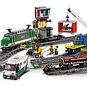 Грузовой поезд Lepin 02118, на управлении, аналог Лего Сити 60198, фото 3