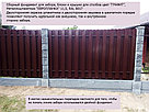 Забор из металлического штакетника с фундаментом под ключ, в Беларуси, фото 8