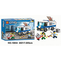 Конструктор Bela 10654 Cities Инкассаторская машина (аналог Lego City 60142) 150 деталей