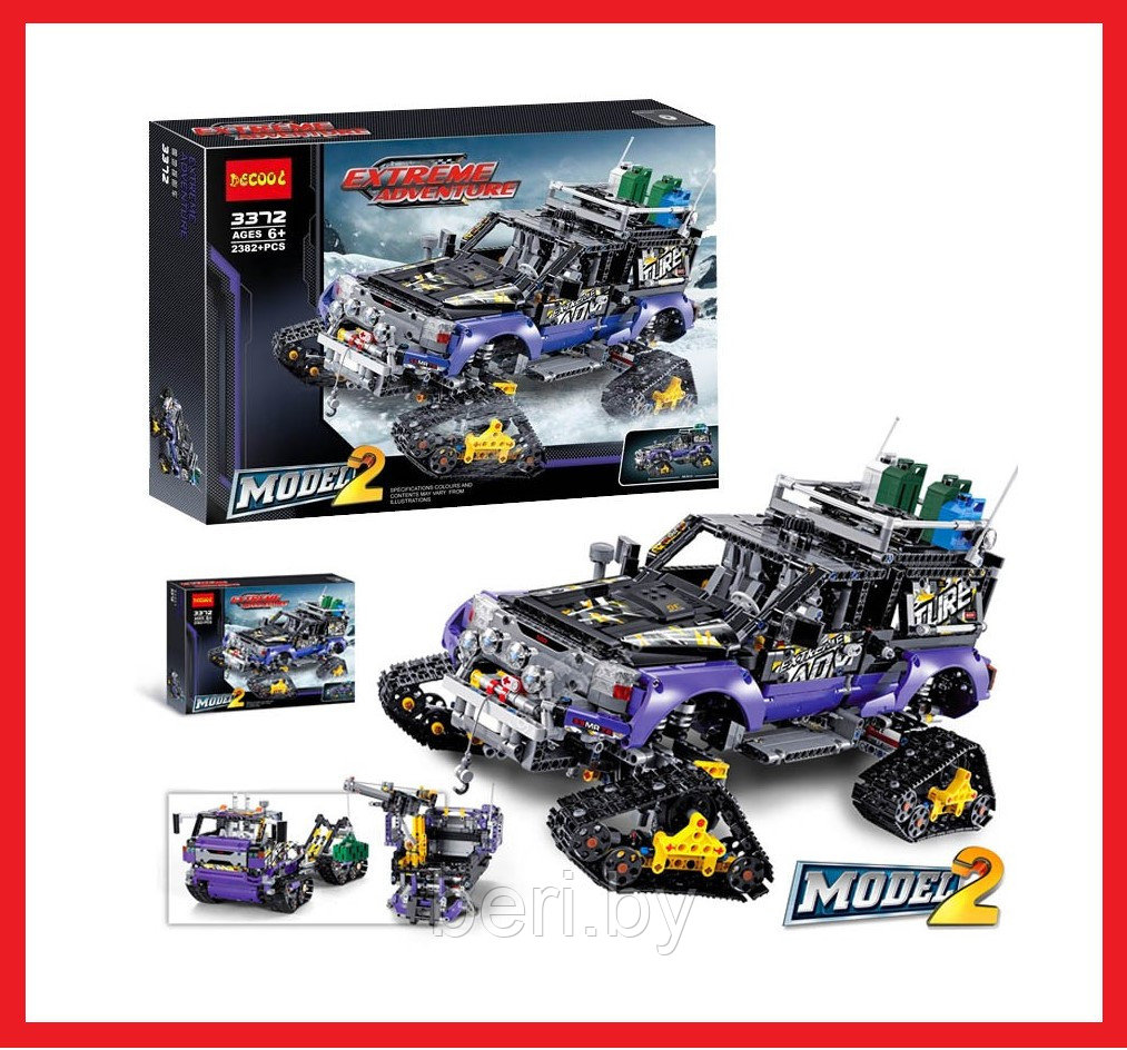 3372 Конструктор Decool Technic "Экстремальные приключения", 2382 детали, аналог LEGO Technic 42069