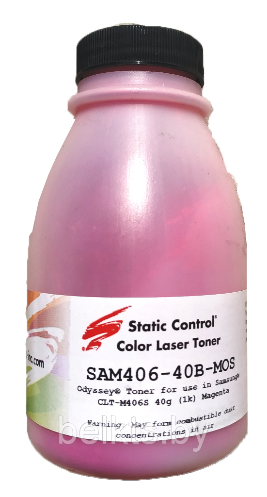 Тонер для Samsung CLP360/362/363/365 (40 г/фл.) Magenta (SC) SAM406-40B-MOS