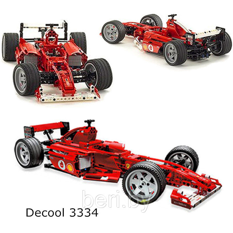 3334 Конструктор Decool "Formula 1 Ferrari 1:10", 726 деталей, аналог Лего Техник (LEGO Technic) - фото 6 - id-p103342629