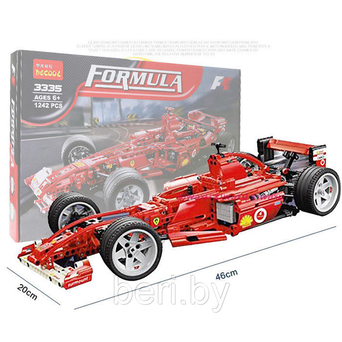 3334 Конструктор Decool "Formula 1 Ferrari 1:10", 726 деталей, аналог Лего Техник (LEGO Technic) - фото 7 - id-p103342629