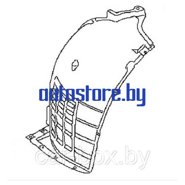 Подкрылок передний левый передняя часть INFINITI: FX35/FX50 09-
