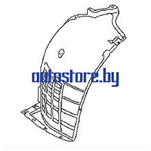 Подкрылок передний левый передняя часть INFINITI: FX35/FX50 09-
