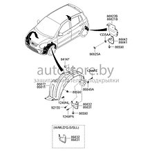 Подкрылок передний правый KIA: PICANTO 08-