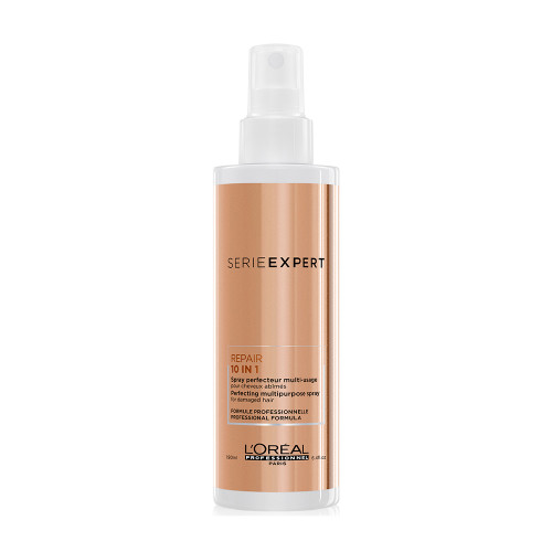 Многофункциональный спрей для поврежденных волос Loreal Absolut Repair Gold Qunoa+Protein 190 мл