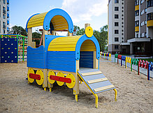 Оборудование игровое "Паровозик" для детской площадки, фото 3