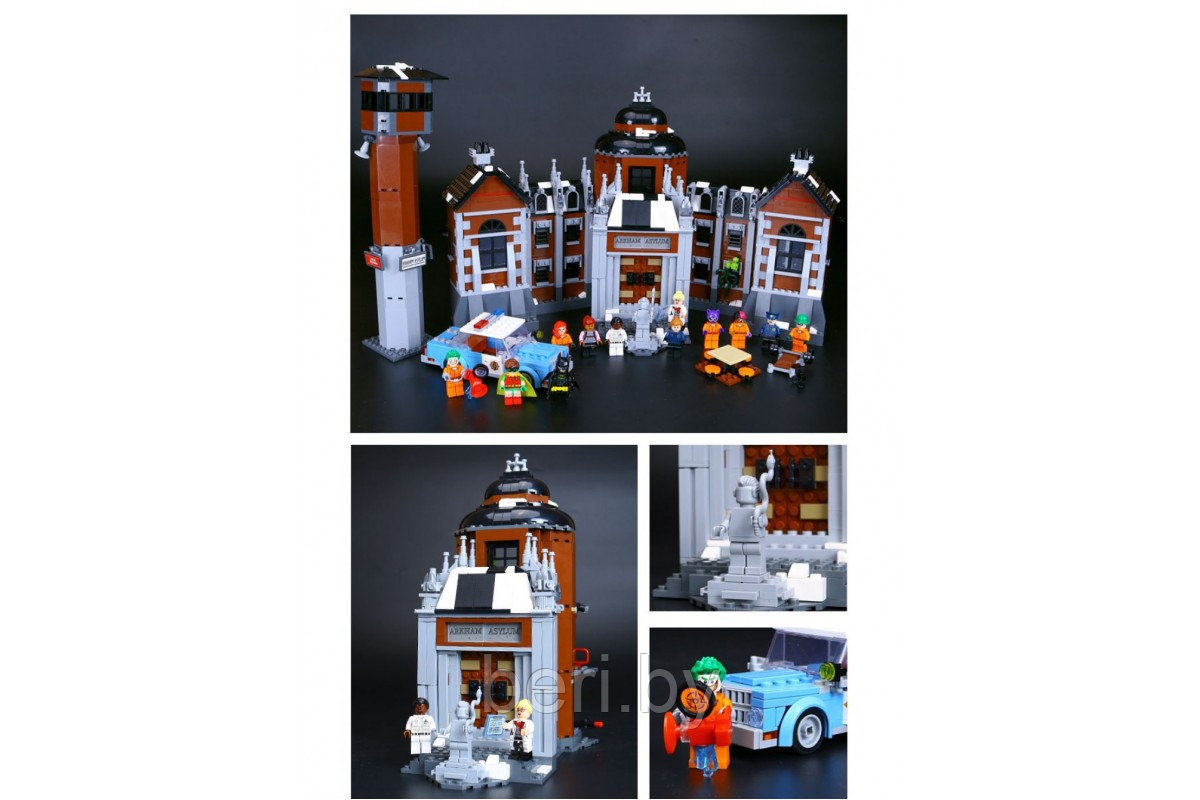 10741 Конструктор Bela "Лечебница Аркхэм", 1706 деталей, аналог Lego The Batman Movie 70912 - фото 4 - id-p103385394