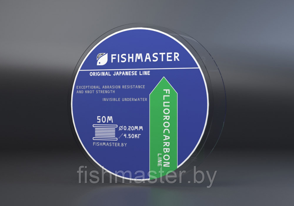 Флюорокарбоновая леска Fishmaster FLUOROCARBON, 50м 0.14 - фото 1 - id-p112375330
