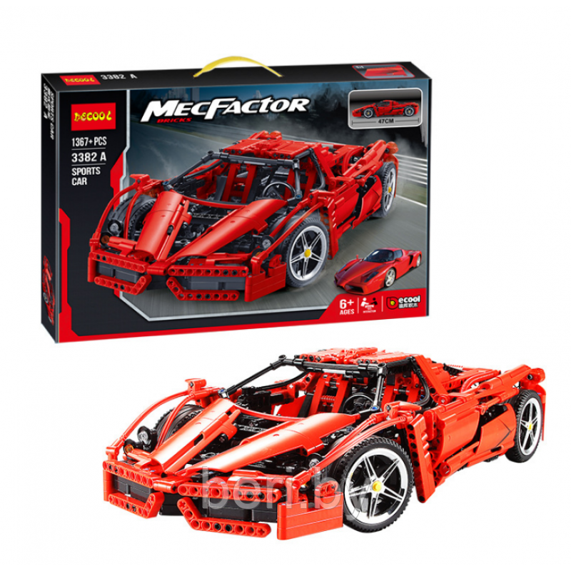3382A Конструктор Decool "Гоночный Автомобиль", 1367 деталей, аналог Lego - фото 2 - id-p103385913