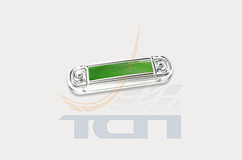 Фонарь габаритный светодиодный 12-30B зеленый с эл. проводом длиной 0,5м FT-045 ZIEL LED FRISTOM ПО