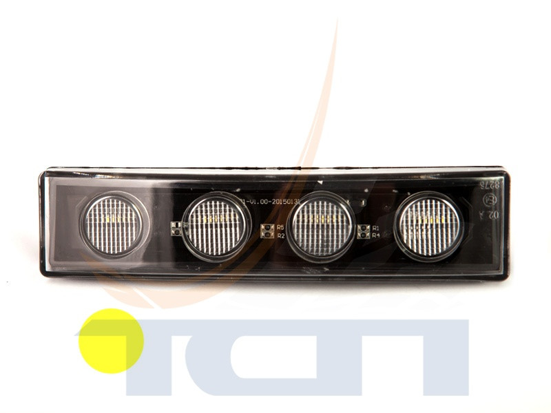 Фонарь габаритный LED на козырек желтый SCANIA R