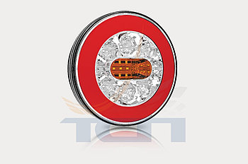 Фонарь задний универсальный круглый с разъемом 5 PIN 12/24V FT-110 LED BAJONET FRISTOM ПОЛЬША