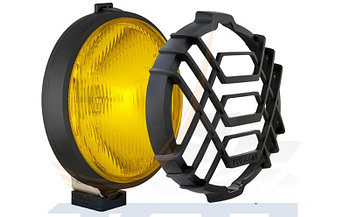 Фара дополнительная дальнего света галогеновая желтая (комплект 2 фары) защитная решетка HO1.06916