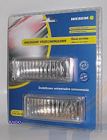 Фара галогеновая белая с кабелем (к-т 2 фары с лампами и проводами) HM3.26401 WESEM ПОЛЬША