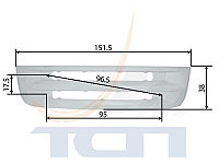 Решетка нижняя h=38 SCANIA 5R T660008