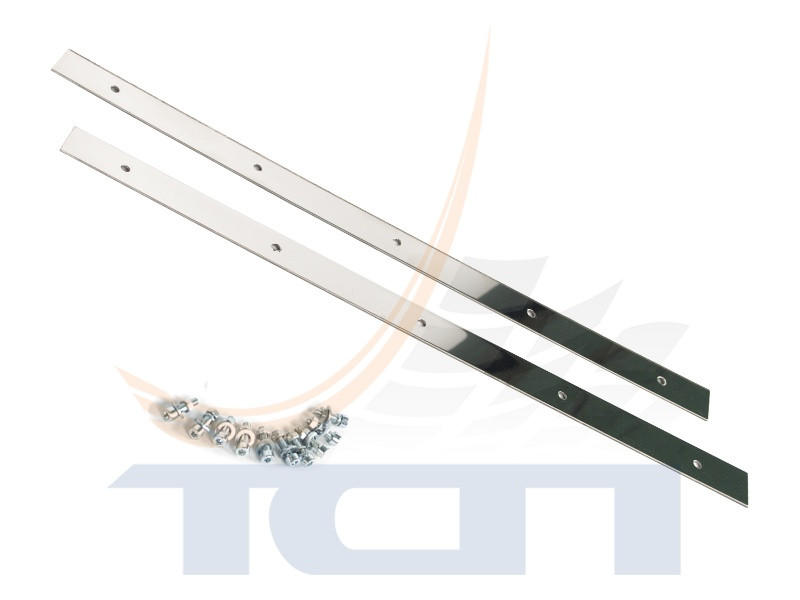 Планка крепления брызговика 520 мм (комплект 2шт.) зеркальная нержавеющая сталь T900149-1 ТСП РОССИ
