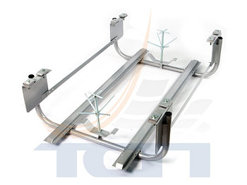 Кронштейн крепления двух запасных колес с фиксирующим комплектом (без хомутов) T900041 ТСП РОССИЯ