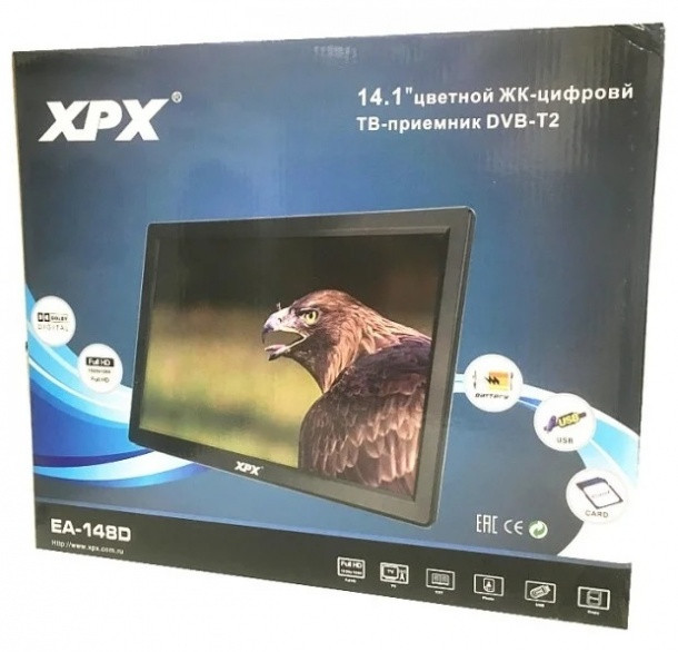 Портативный телевизор XPX EA-148D - фото 2 - id-p103399505
