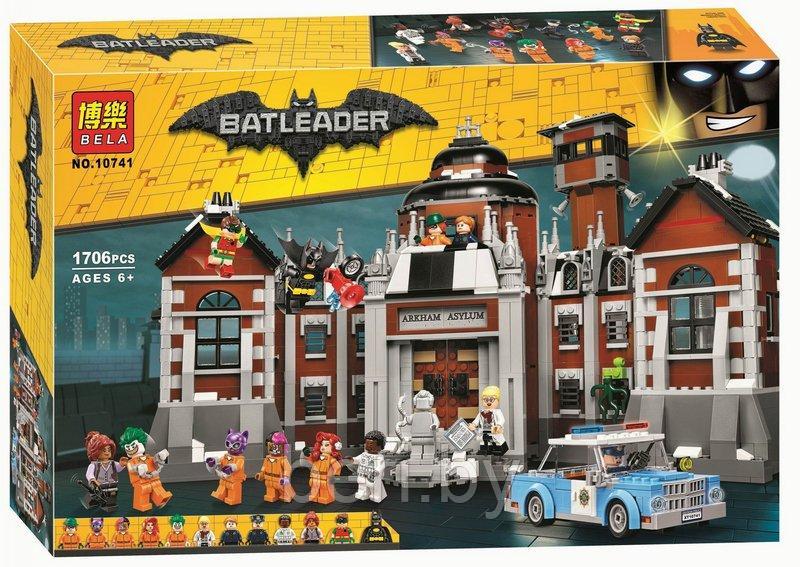 10741 Конструктор Bela "Лечебница Аркхэм", 1706 деталей, аналог Lego The Batman Movie 70912 - фото 1 - id-p103385394